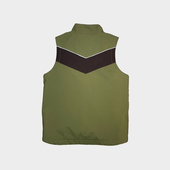 Hanna Andersson Outdoor Green & Brown Fleece Lined Vest - Picture 6 of 6
